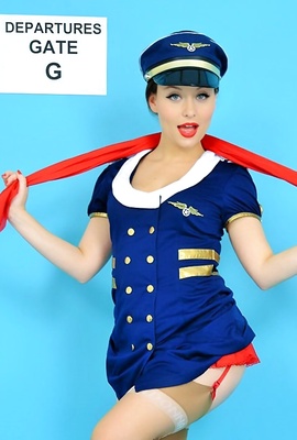 Meet the naughty flight attendant Carla Brown